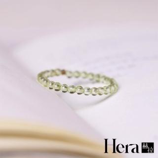 【HERA 赫拉】嫩綠葡萄石水晶極細戒指 H114112402(極細 嫩綠 葡萄石 水晶 極細 戒指)
