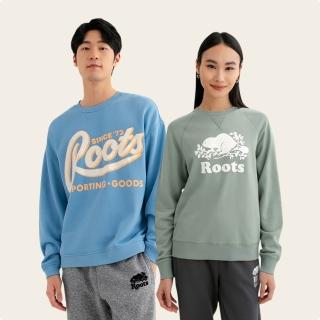 【Roots】男女款-精選Roots 海狸圖案LOGO大學T(多款可選)
