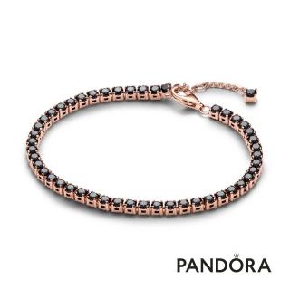 【Pandora 潘多拉】曜黑璀璨寶石手鏈
