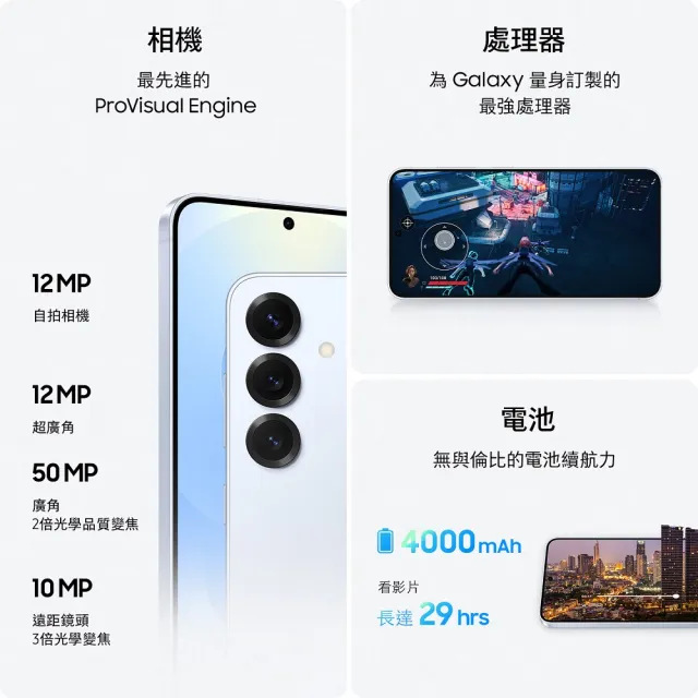 Google VIP【Samsung 三星】Galaxy S25 5G 6.2吋(12G/256G/高通驍龍8 Elite/5000萬鏡頭畫素/AI手機)