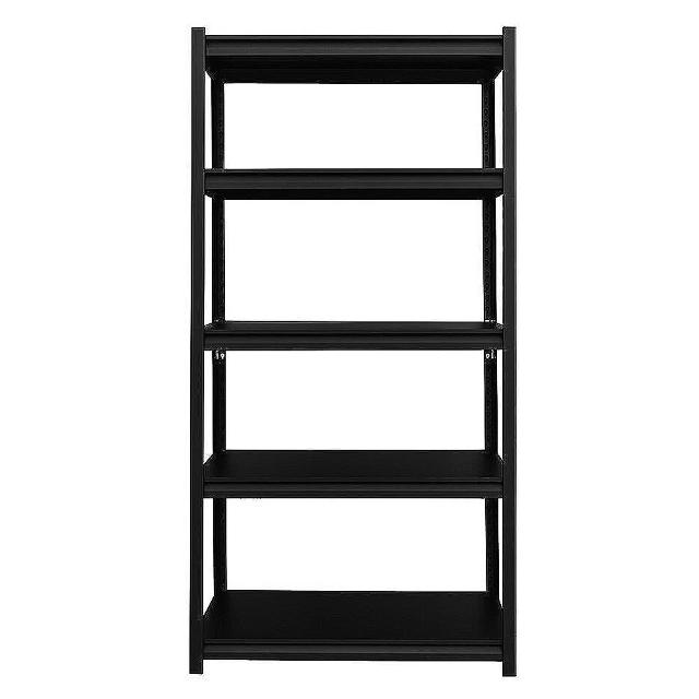 【dayneeds 日需百備】90x45x180cm 五層消光黑角鋼架(倉儲架/收納層架/展示架/層架/鐵架)