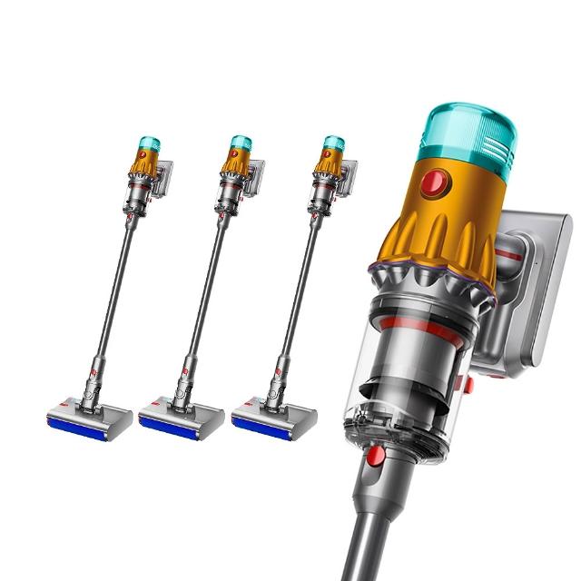 【dyson 戴森】V12s Detect Slim Submarine SV46 乾溼全能洗地吸塵器(雙主吸頭 全新升級版) (3入超值組)