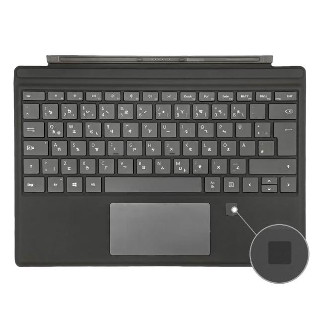 【Microsoft 微軟】A級福利品 Surface Pro 原廠實體鍵盤保護蓋(歐洲規格/無筆槽/指紋解鎖/適用Pro3至Pro7)