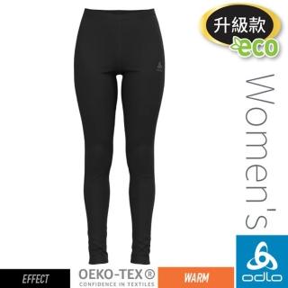 【ODLO】女 ECO 升級型 EFFECT 銀離子保暖型長褲.專業機能型衛生褲/ 141261-15000 黑