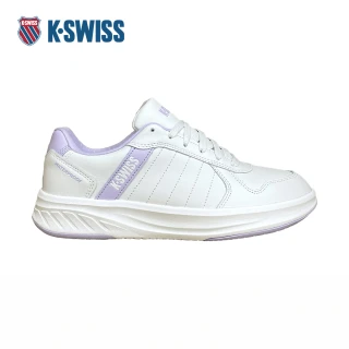 【K-SWISS】防水運動鞋 LUNDAHL II WP 休閒 女鞋 白淺紫色 99376-135-M