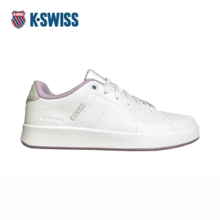 【K-SWISS】防水運動鞋 COURT CAMEO II WP 休閒 女鞋 白粉卡其色 99457-138-M