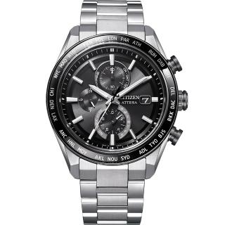 【CITIZEN 星辰】ATTESA 光動能 鈦金屬 電波計時手錶 42MM (AT8295-56E)父親節 禮物 推薦
