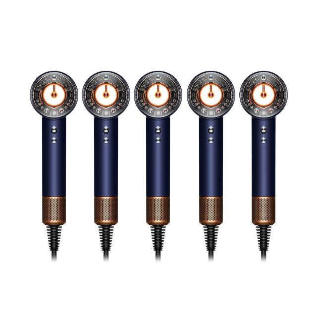 【dyson 戴森】HD16 全新一代 吹風機 溫控 負離子(普魯士藍限定色 精裝禮盒組) (5入超值組)
