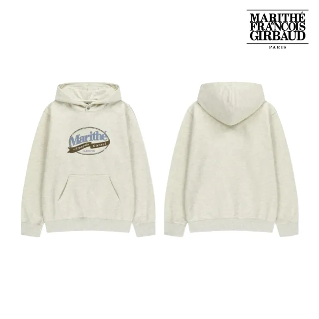 【MARITHE FRANCOIS GIRBAUD】官方旗艦 高允貞同款復古LOGO圖章刷毛連帽T(多款任選)