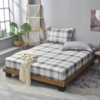 【Great Living 格蕾寢飾】La Belle 100%精梳棉床包枕套組-單人105x186cm(300織 多款任選)