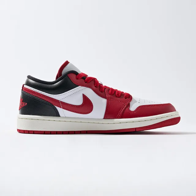 【NIKE 耐吉】Air Jordan 1 Low 女鞋 紅黑色 奶油底 1代 AJ1 喬丹 休閒鞋 DC0774-160