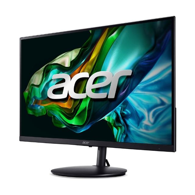 Acer宏碁 SH272 Acer 宏碁 SH272 27吋 IPS 面板顯示器,Full HD 1920x1080 解析度,1ms VRB 反應時間與 100Hz 更新率,提供流暢追劇看片體驗。支援 AMD FreeSync 防撕裂,250 cd/m2 亮度與 178° 廣視角,內建護眼零閃屏功能,超薄機身設計,配備 HDMI 與 Type-C 輸入,內建喇叭,VESA 壁掛相容。三年保固,適合美型健康護眼需求。