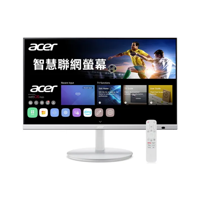 Acer 宏碁】CS272 高低旋轉智慧聯網螢幕(27型/FHD/60Hz/14ms/IPS