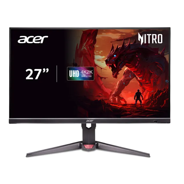 【Acer 宏碁】XV272K V5 27型 IPS 4K 16:9 280Hz雙模電競螢幕(0.5ms/喇叭/高低升降旋/傾斜/HDR400)