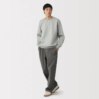 【MUJI 無印良品】男裏毛圓領衫(灰色/墨灰/黑色/粉米/煙燻藍/深藍/摩卡棕)