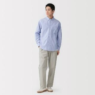 【MUJI 無印良品】男水洗棉舒適長褲(灰色/深灰/黑色/象牙白/米色/煙燻綠)