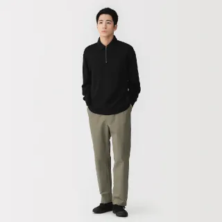 【MUJI 無印良品】男水洗棉舒適長褲(灰色/深灰/黑色/象牙白/米色/煙燻綠)
