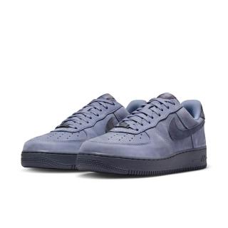 【NIKE 耐吉】Air Force 1 Low Premium QS 灰藍 復古 皮革 休閒鞋 男鞋 IO9555-400
