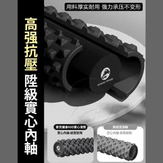 【Michael Fitness 麥克健身】實心60D高硬度瑜珈柱 45cm 滾筒 瑜珈滾筒 3D瑜珈滾輪 深層滾筒 肌筋膜放鬆