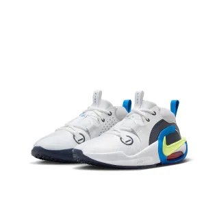 【NIKE 耐吉】籃球鞋 童鞋 中大童 兒童 運動鞋 包覆 緩震 AIR ZOOM CROSSOVER 2 GS 白灰藍 FB2689-103