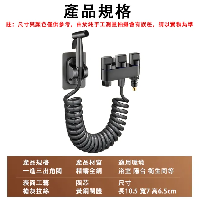 【巧可】一進三出角閥洗衣機水龍頭 自動止水閥水龍頭 多功能多控閥水龍頭 分水閥 現貨