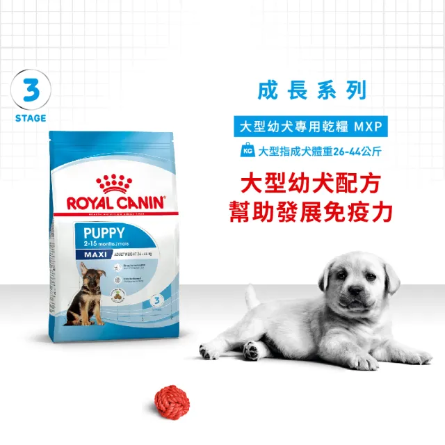 【ROYAL 法國皇家】大型幼犬專用飼料 MXP 4KG(狗乾糧 狗飼料 免疫力 腸胃)