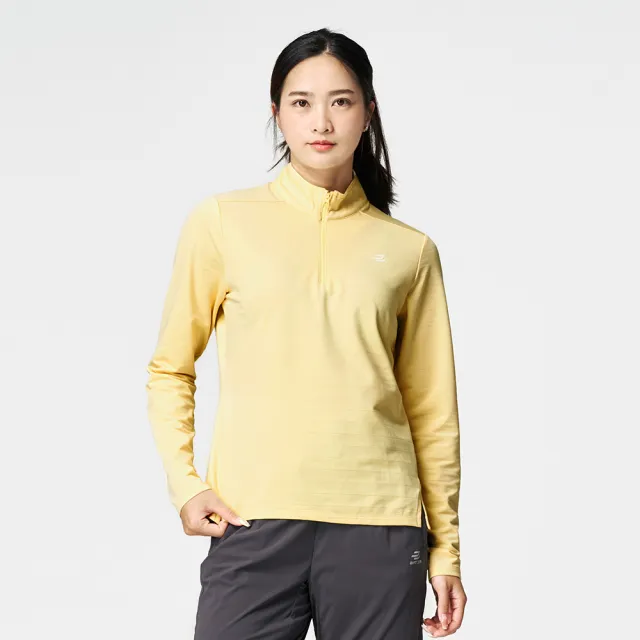 【BATIS 巴帝斯】女保暖吸排立領長T - 兩色 - 25AW