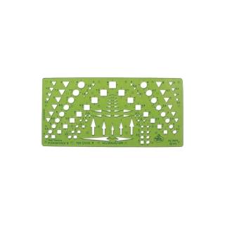【Faber-Castell】輝柏 958N士地測量符號定規 /片 172581