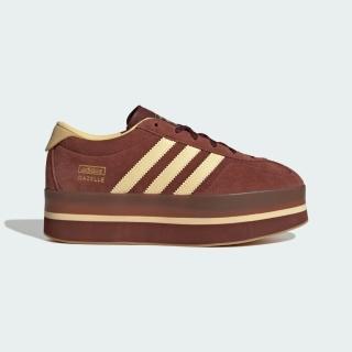 【adidas 愛迪達】Gazelle Stack W 女 運動休閒鞋 復古鞋 德訓鞋 厚底 增高 棕(JS3928)
