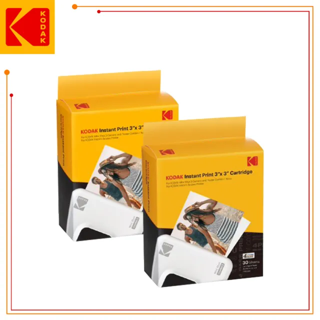 【Kodak 柯達】3x3 相片紙一體式墨盒*60張