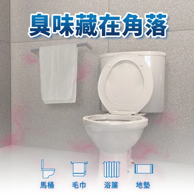 【日本風倍清】廁所抗菌消臭防臭劑/芳香劑6入組 清潔 浴室小幫手(2入裝任選)
