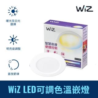 【Philips 飛利浦】Wi-Fi WiZ 智慧照明 可調色溫嵌燈(PW003)