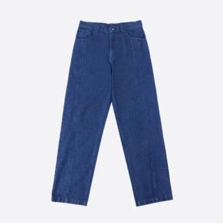 【CONVERSE】長褲 男 運動褲 牛仔 DENIM BAGGY WOVEN PANTS 藍 MCJ421-UHA