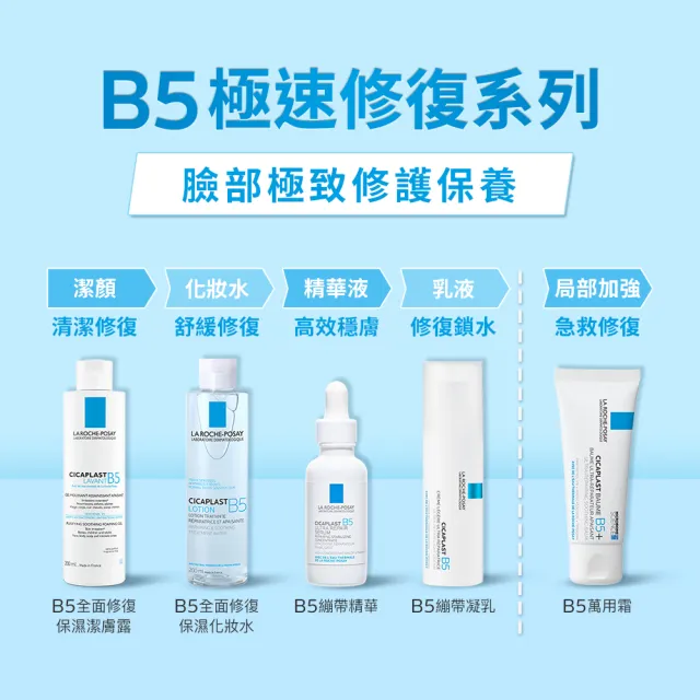 【理膚寶水】全新上市★B5全面修復保濕潔膚露 100ml(修復潔膚/洗面乳)