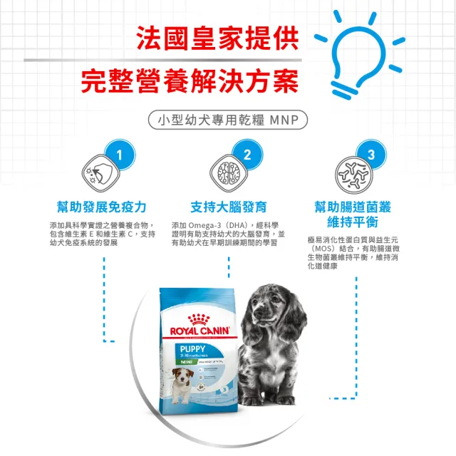 【ROYAL 法國皇家】小型幼犬專用飼料 MNP 8KG(小顆粒 狗乾糧 狗飼料)