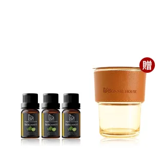 【Bonnie House 植享家】有機佛手柑體暢活化精油5ml(三入組)