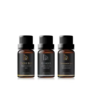 【Bonnie House 植享家】暖意滿盈滋補組（薑精油10ml+丁香芽精油10ml+肉桂葉精油10ml (交換禮物/送禮推薦 /