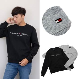 【TOMMY HILFIGER】男款 Tommy Hilfiger 高質感 立體刺繡logo 大學T 刷毛 湯米 大尺碼 長袖(1577)
