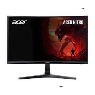 【Acer 宏碁】ED240Q P0 24型 FHD 16:9 144Hz曲面電競螢幕(可傾斜/內建喇叭/1500R/FreeSync/1ms/VA)