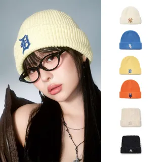 【MLB】貓耳帽 針織毛帽 KARINA同款 道奇/紅襪/洋基隊(3ABNB1356/3ABNB1156-多款任選)