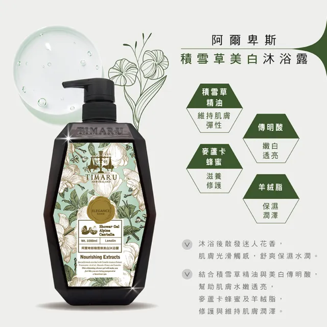【Timaru 堤瑪露】SPA舒活精油系列-洗髮沐浴任選3入組 (1000mlx3/淡雅純淨香氛/植粹精油/7款選)