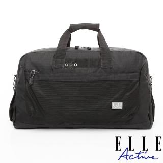 【ELLE ACTIVE】Fish Net 漁網系列-旅行袋-黑色