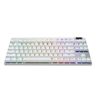 【Logitech G】Pro X LIGHTSPEED 無線機械式 TKL 遊戲鍵盤(白色)