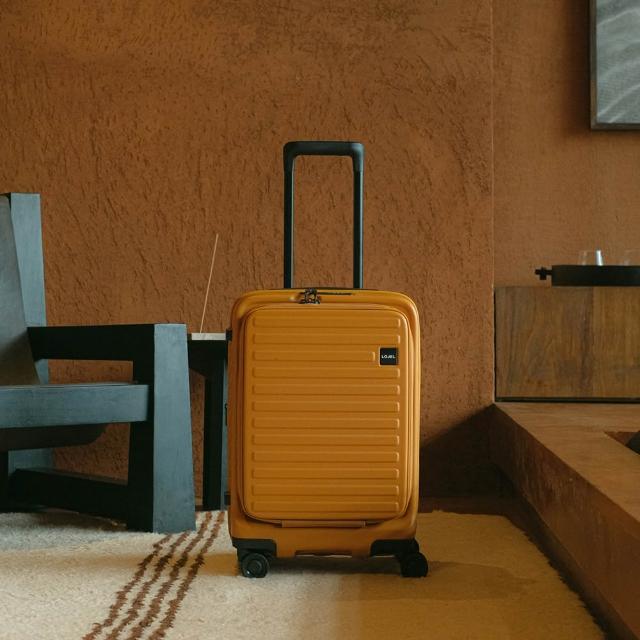 【LOJEL】CUBO 21吋 前開式擴充拉鍊拉桿箱(行李箱 旅行箱 登機箱)