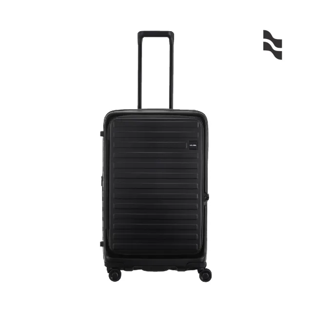 【LOJEL】速達 CUBO FIT 28吋 前開式擴充拉鍊拉桿箱(行李箱 旅行箱 胖胖箱)