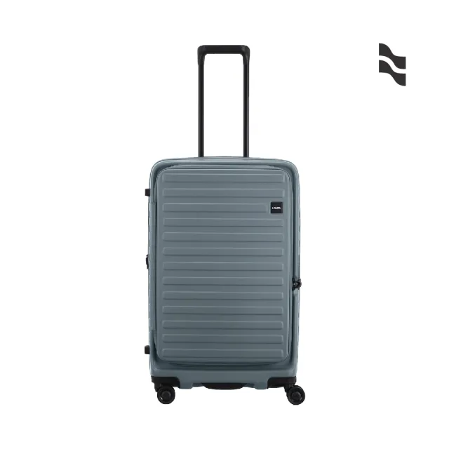 【LOJEL】速達 CUBO FIT 28吋 前開式擴充拉鍊拉桿箱(行李箱 旅行箱 胖胖箱)