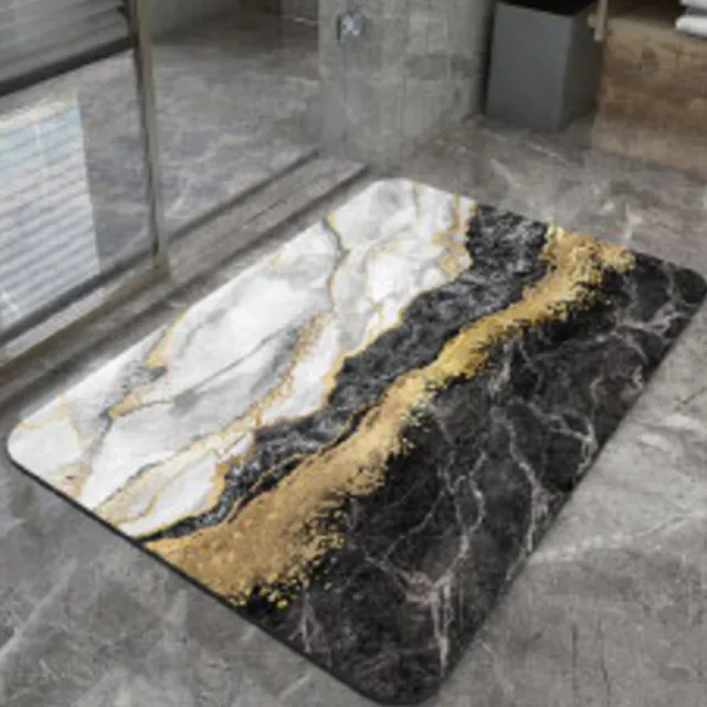 【嵐楓居家】4入奈米絨面軟式硅藻土吸水止滑地墊(踏墊/浴室.廚房地墊/速乾)