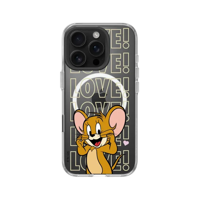 【RHINOSHIELD 犀牛盾】iPhone 17系列Clear MagSafe兼容透明防摔磁吸手機殼/傑利鼠愛心(湯姆貓與傑利鼠)