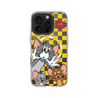 【RHINOSHIELD 犀牛盾】iPhone 16系列Clear MagSafe相容透明防摔磁吸手機殼/大臉貼窗(湯姆貓與傑利鼠)
