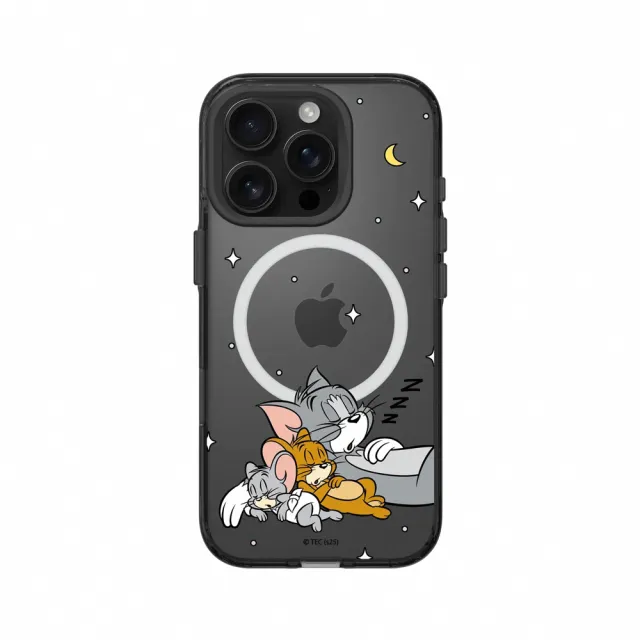 【RHINOSHIELD 犀牛盾】iPhone 14系列Clear MagSafe兼容透明防摔磁吸手機殼/睡覺好夥伴(湯姆貓與傑利鼠)